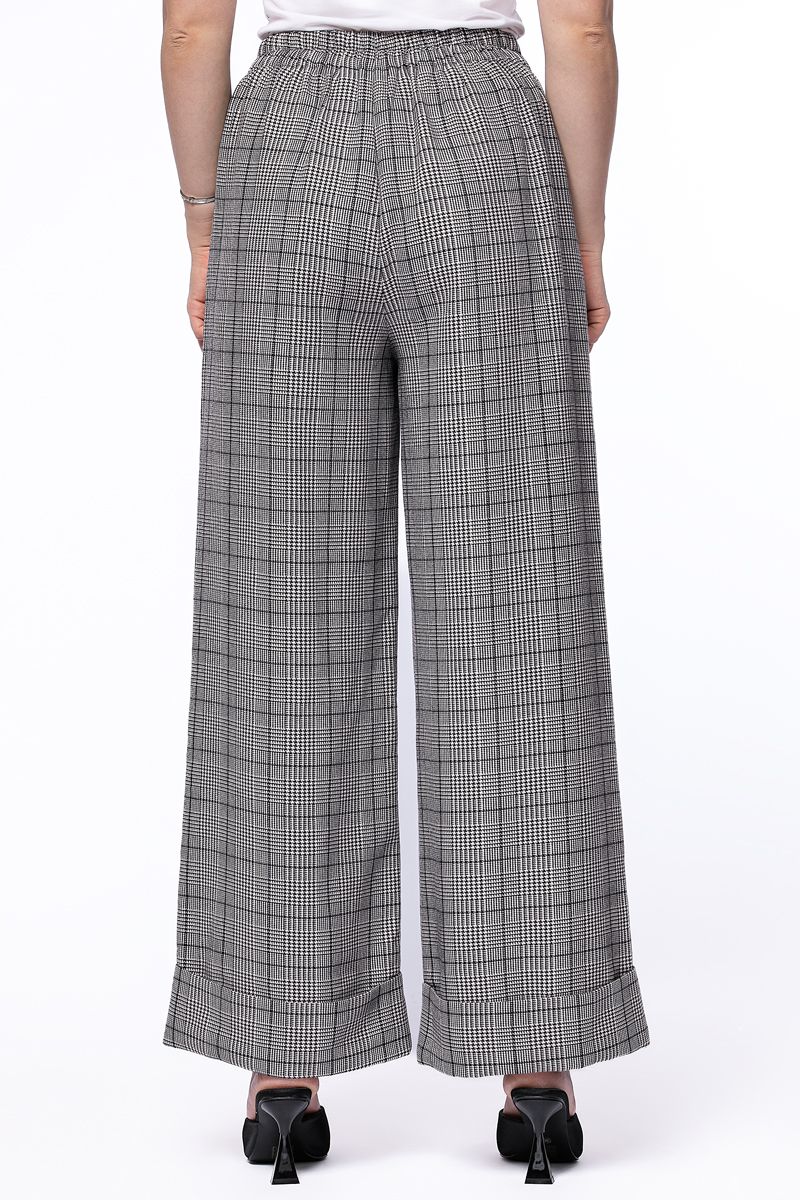 checkered flowy pants