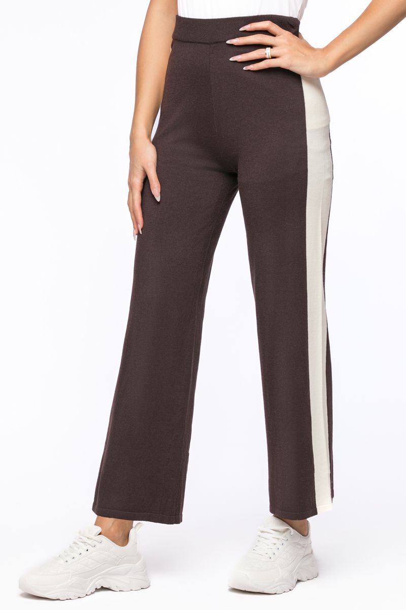 knitted pants with linings