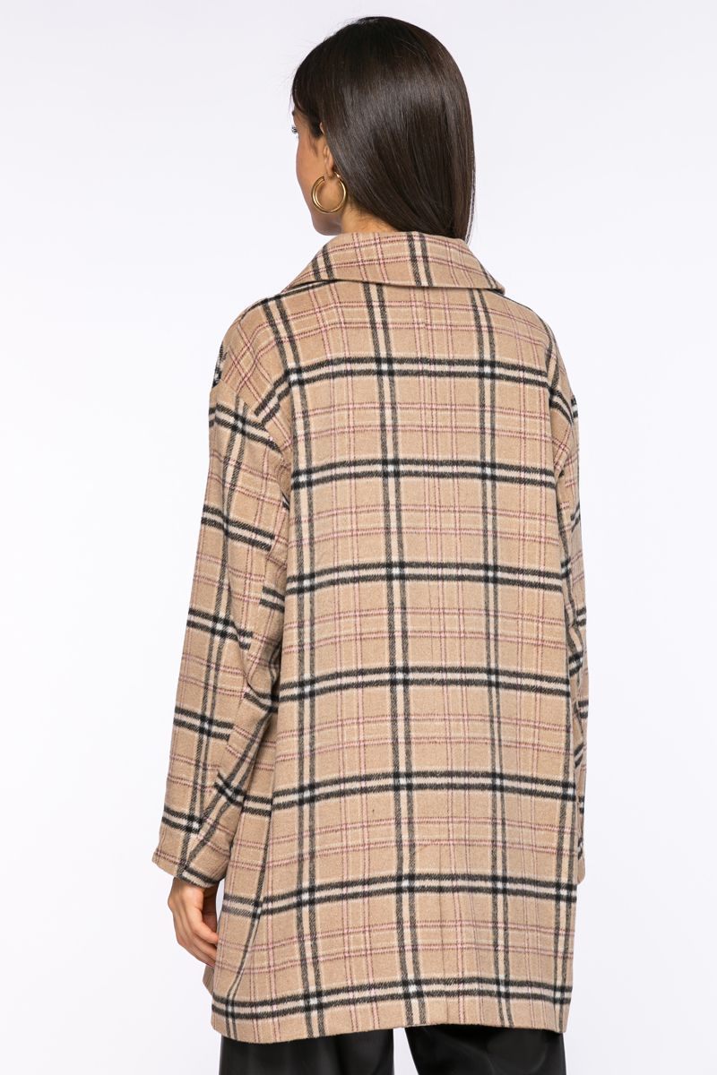 checkered winter coat