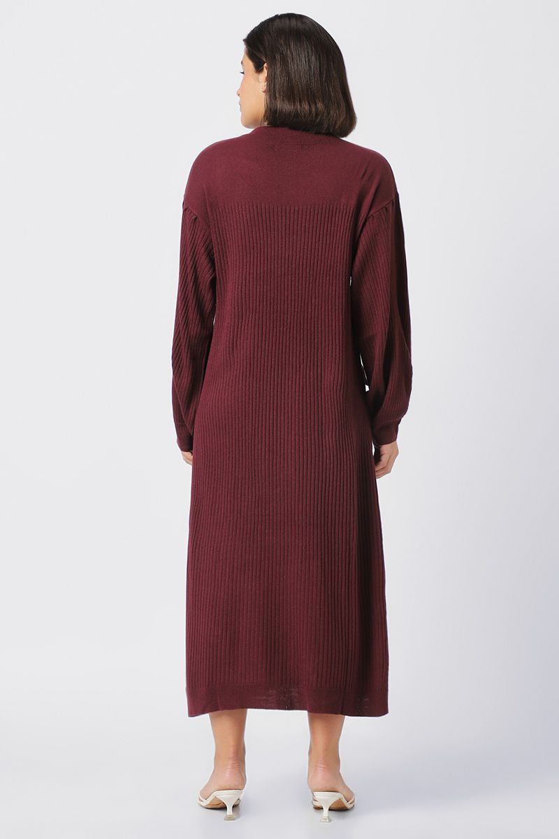 ribbed knitted dress