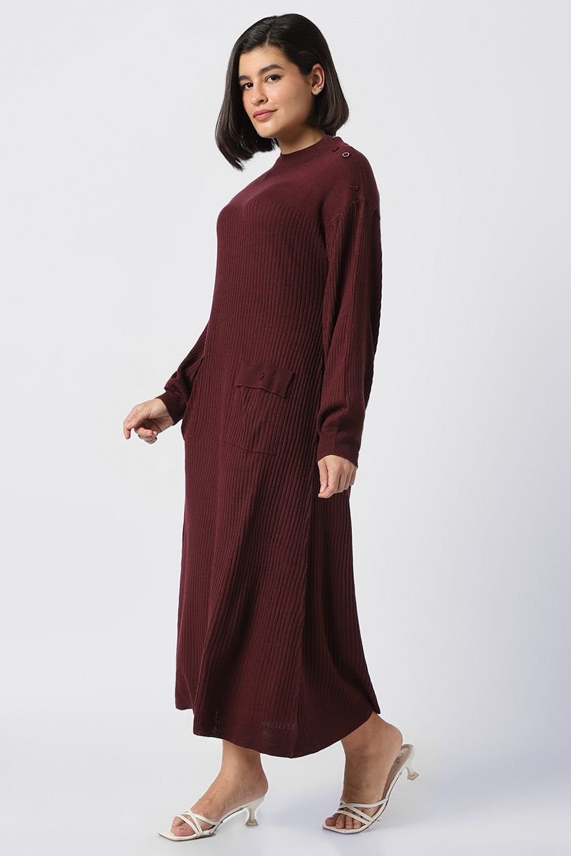ribbed knitted dress