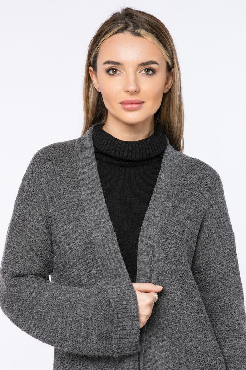 knitted outwear cardigan