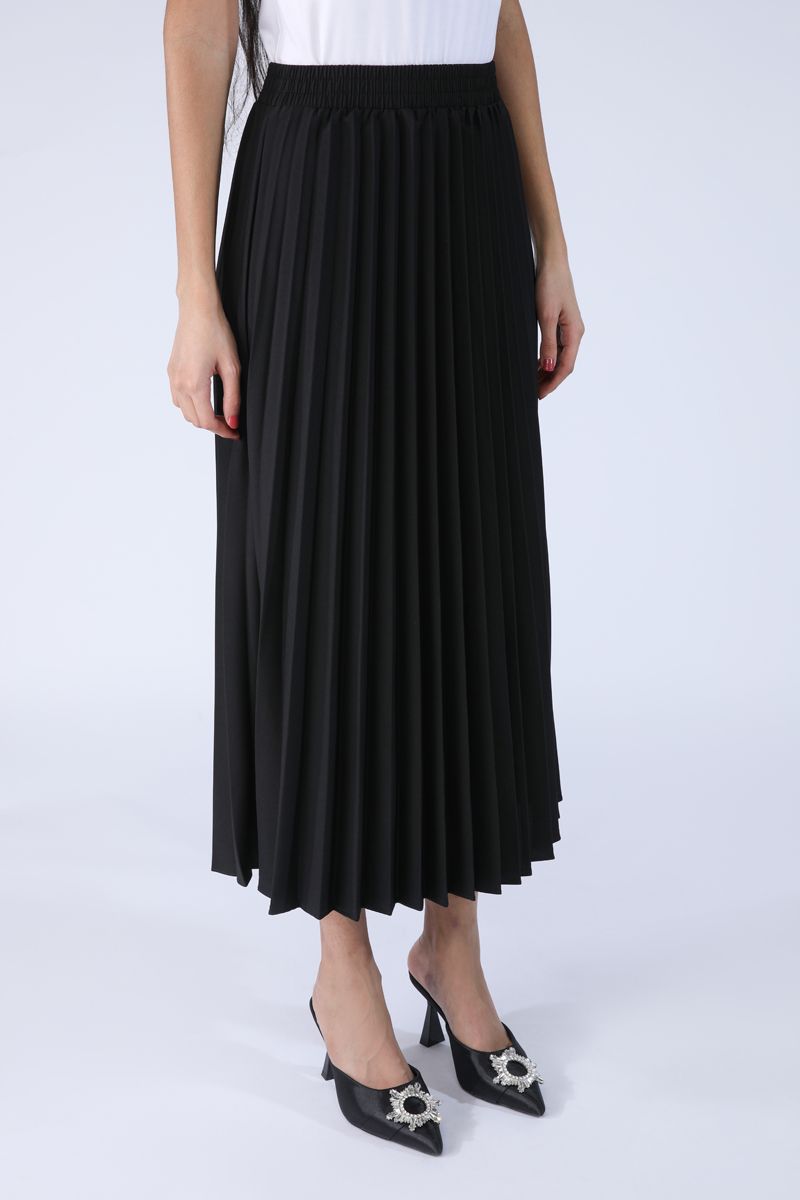 pleated women basic skirt