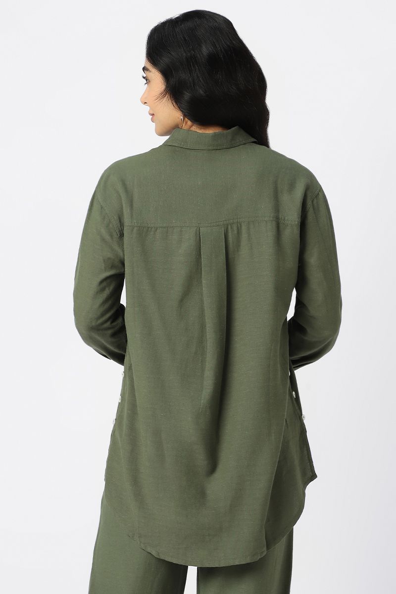 shirt with side buttons