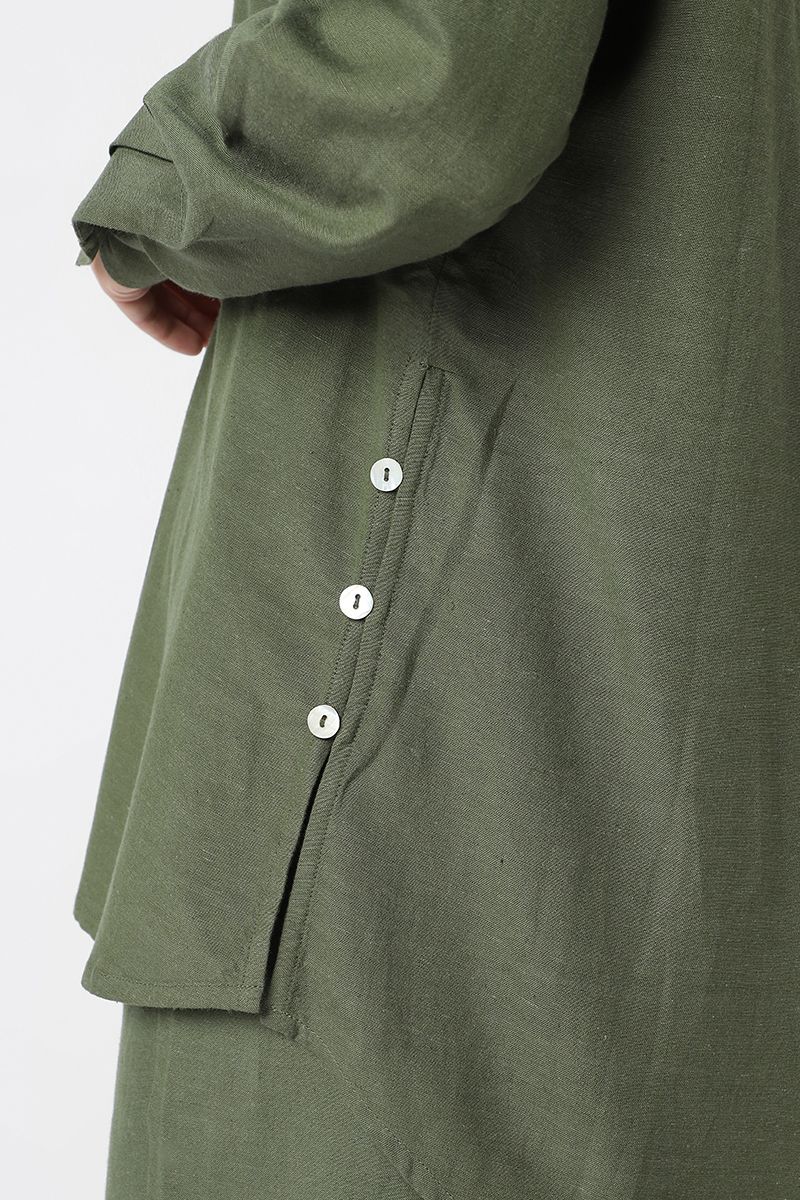shirt with side buttons