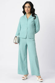 textured flowy pants