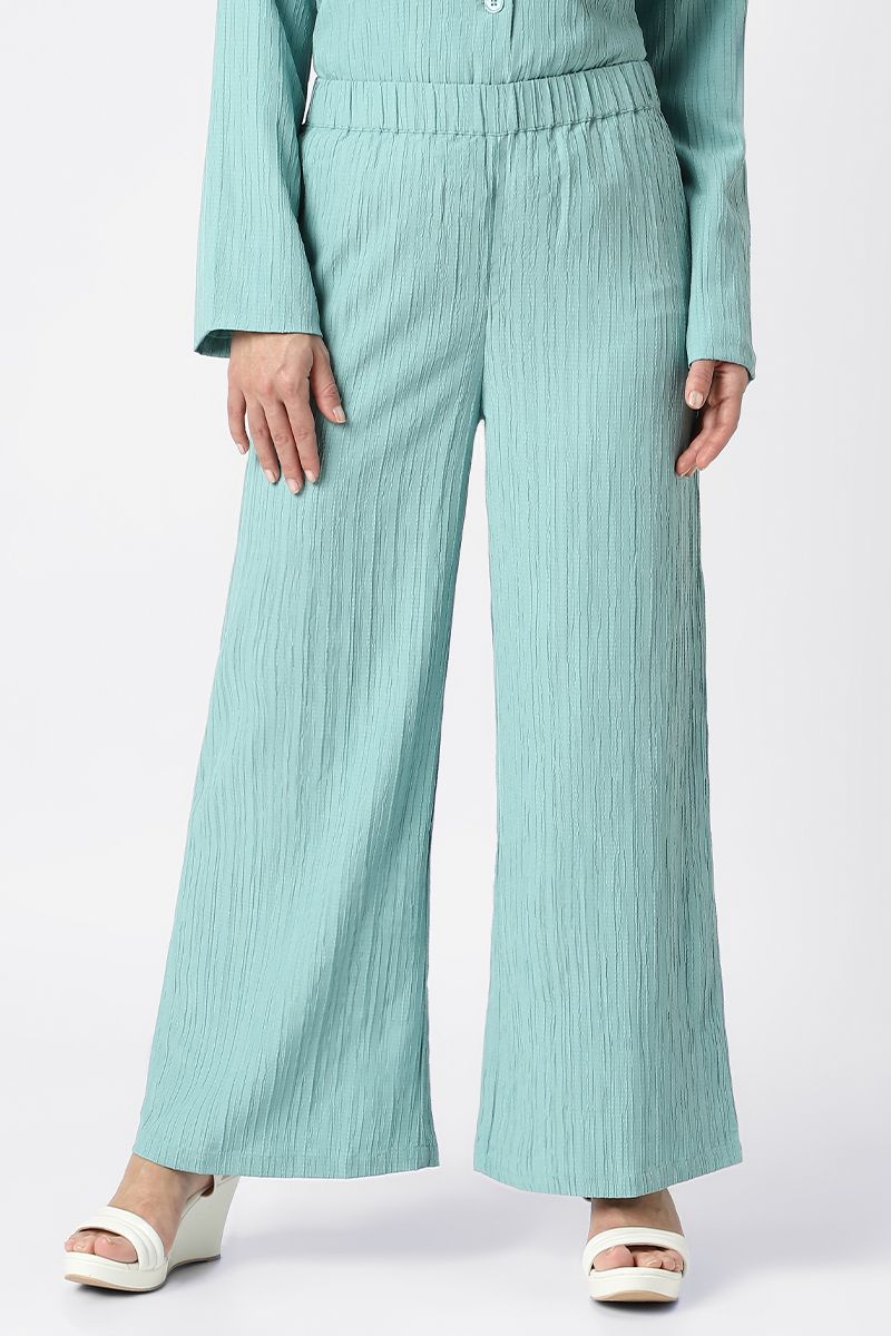 textured flowy pants
