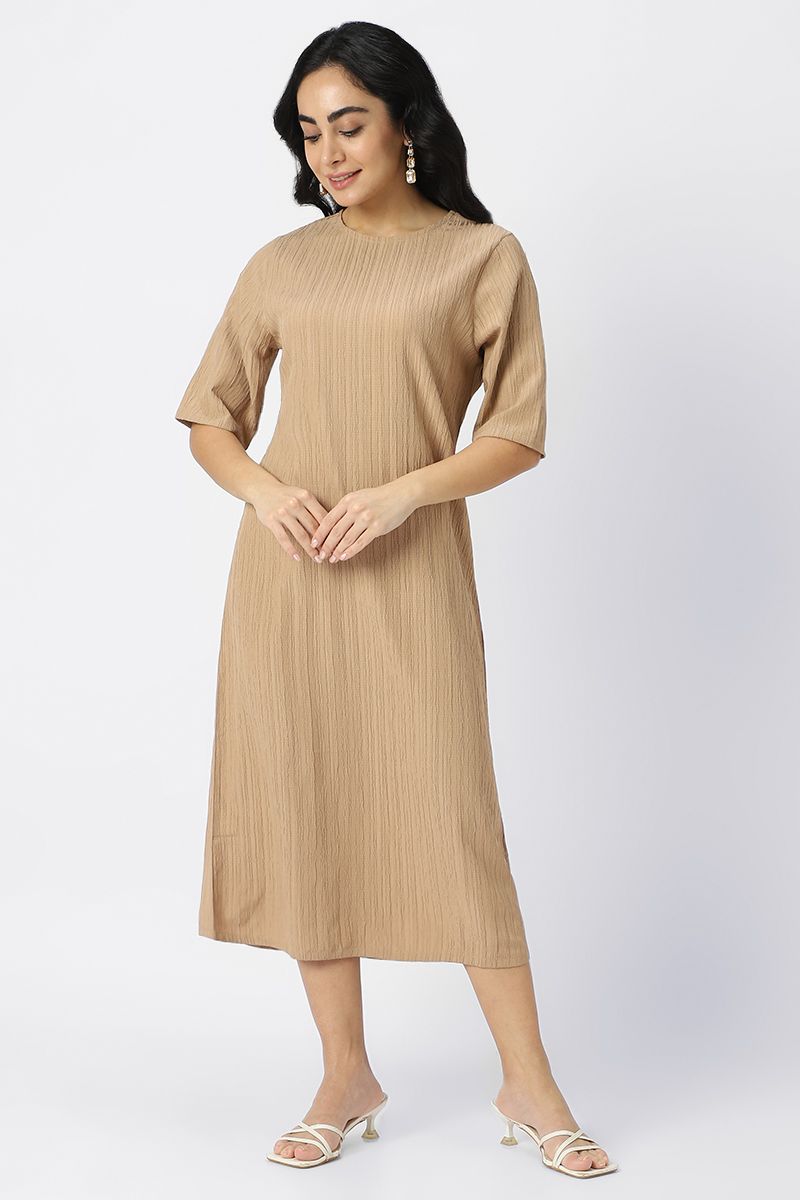 textured flowy dress