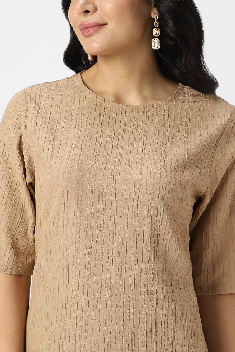 textured flowy dress