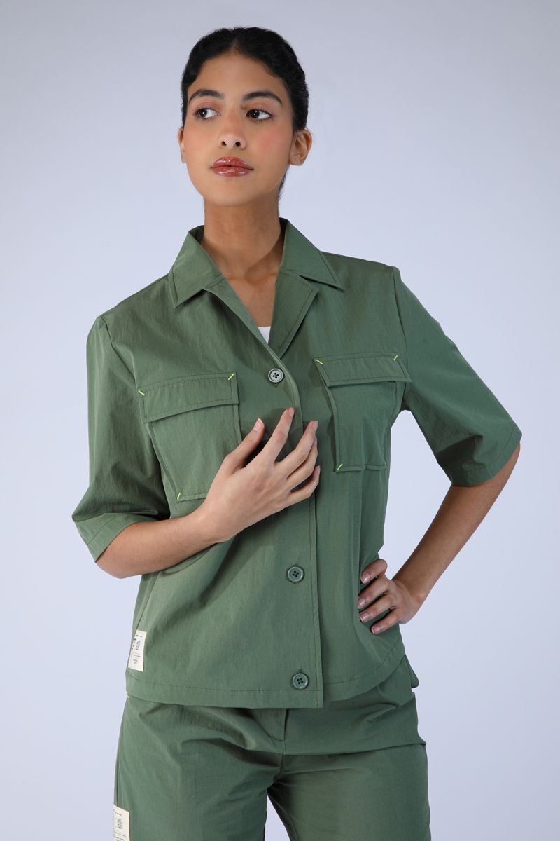 women shirt with front pockets
