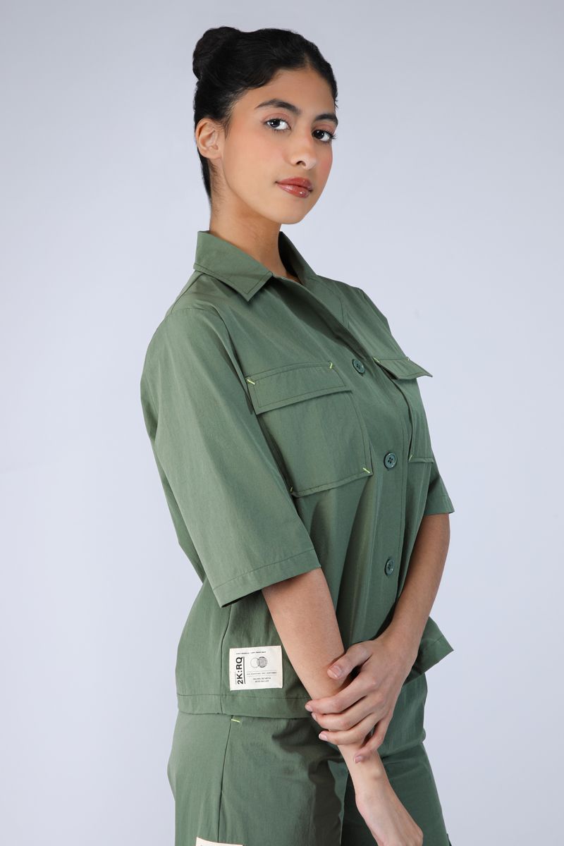 women shirt with front pockets