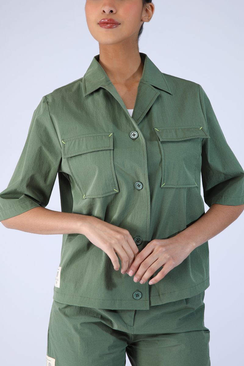 women shirt with front pockets