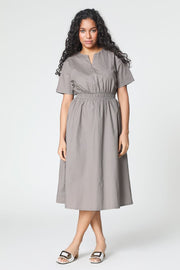 فستان بلون موحد