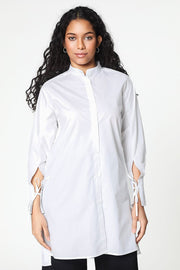 shirt with back drawstrings