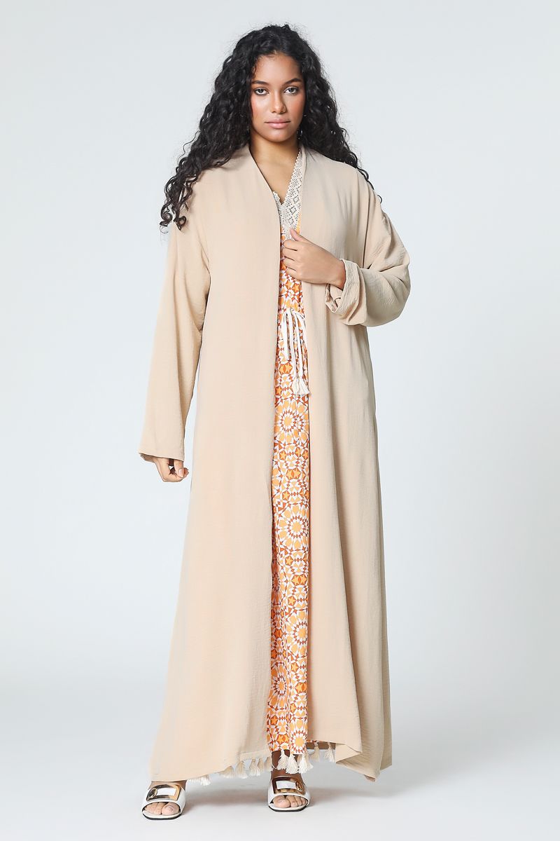 solid colored abaya