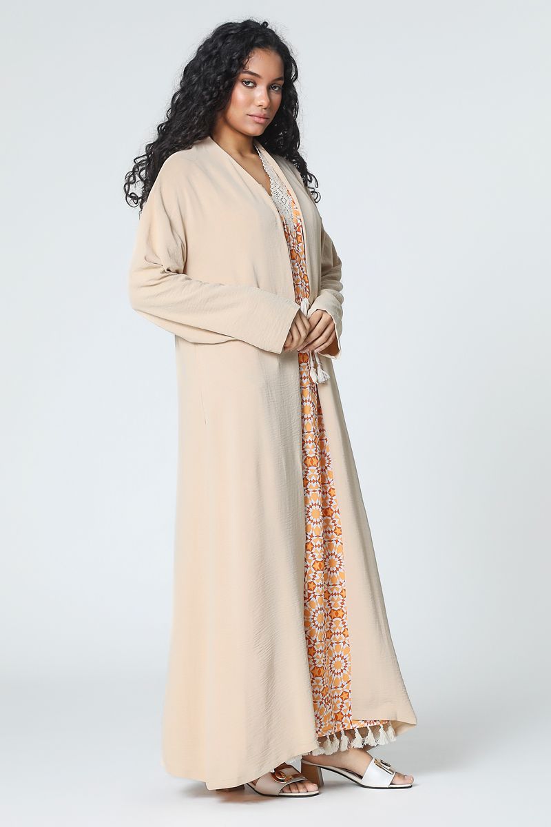 solid colored abaya