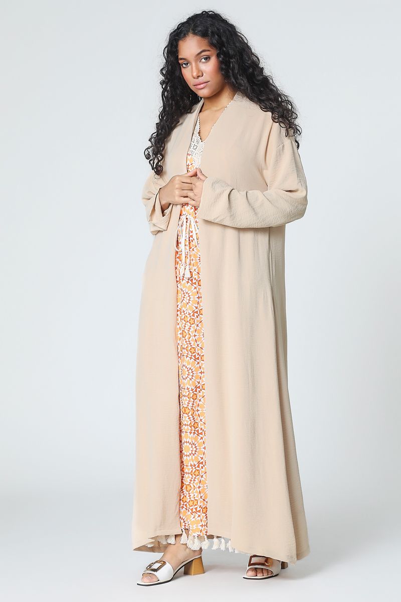 solid colored abaya