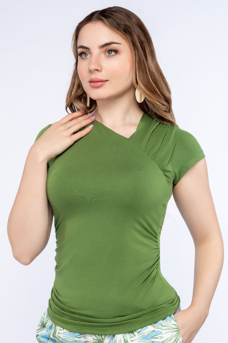 solid colored women top