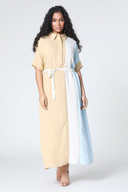 فستان ماكسي ملون