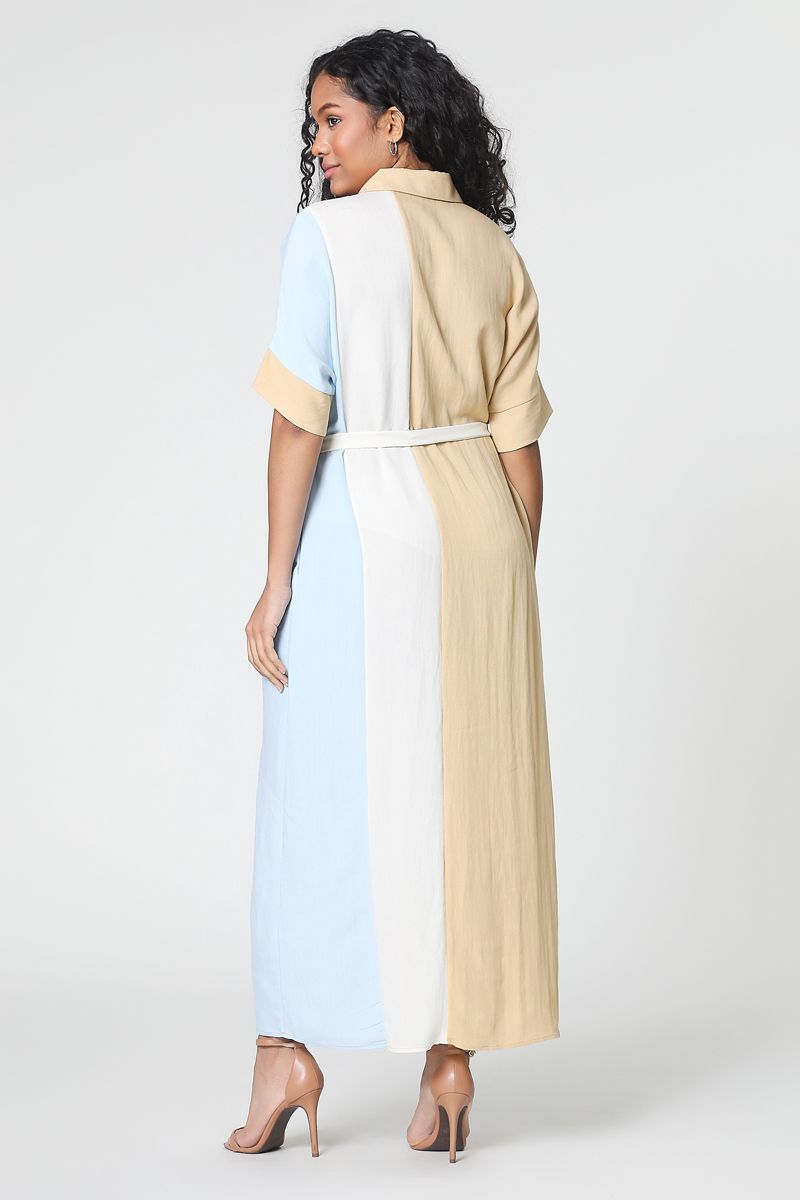 فستان ماكسي ملون