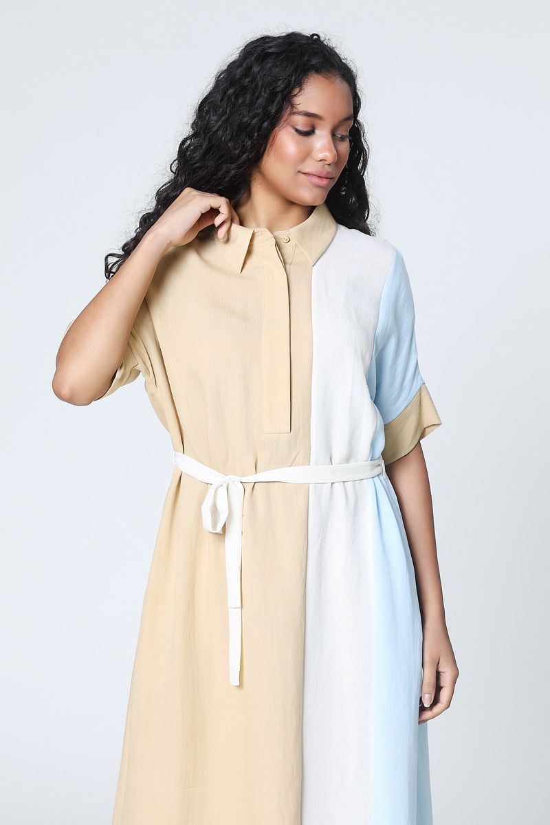 فستان ماكسي ملون