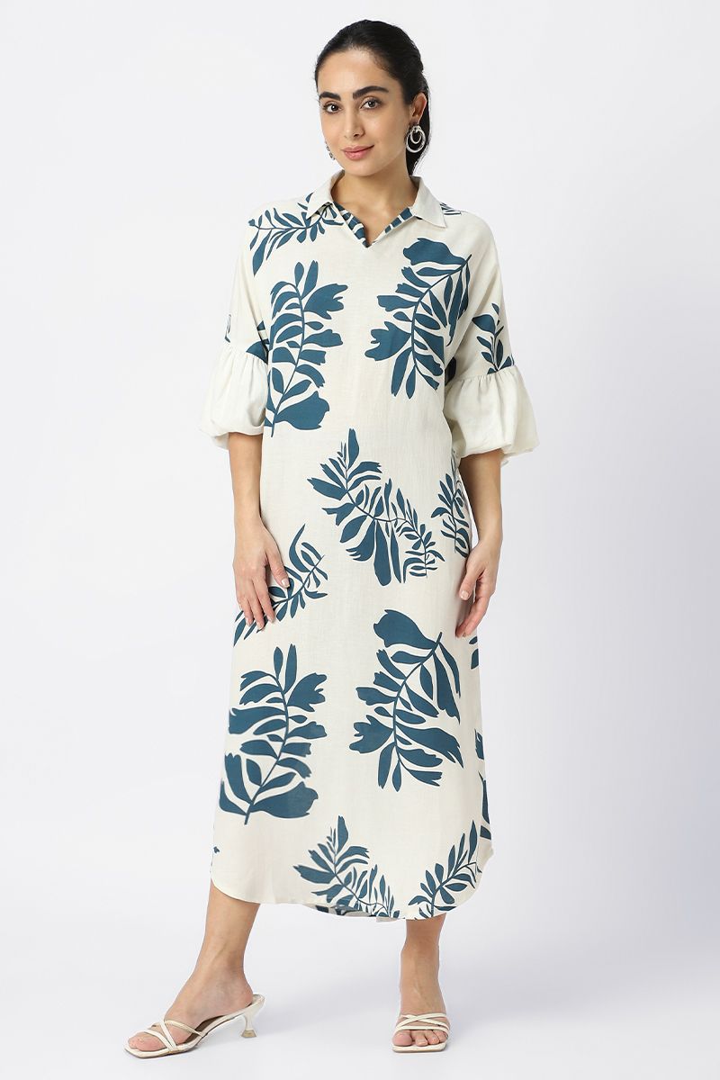 فستان طويل بطبعات