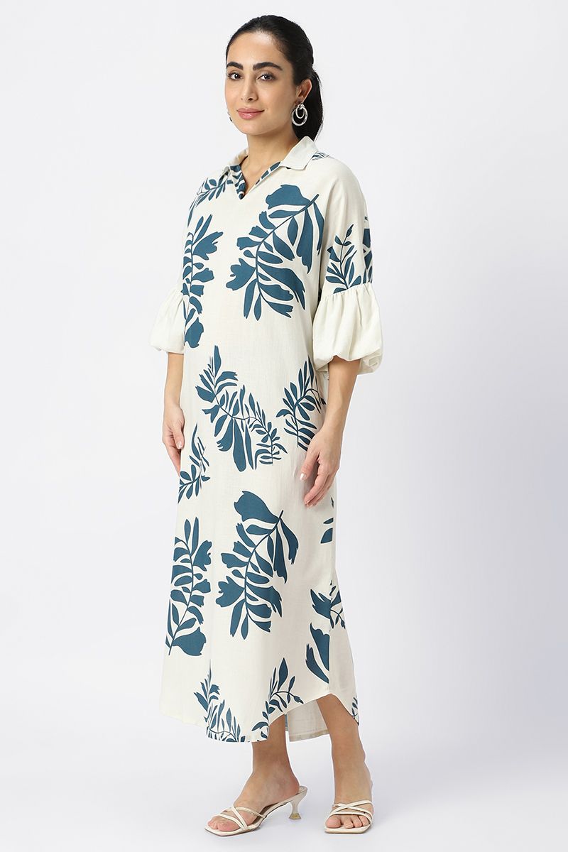 فستان طويل بطبعات