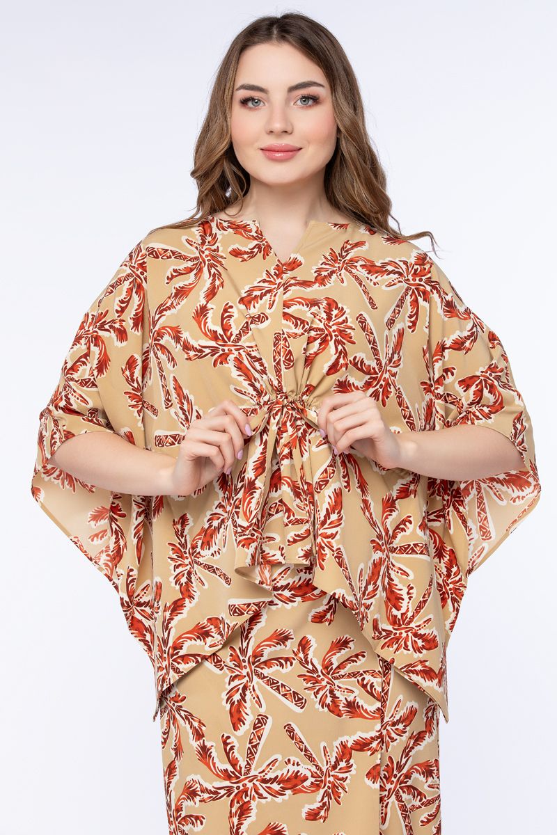 printed women flowy top