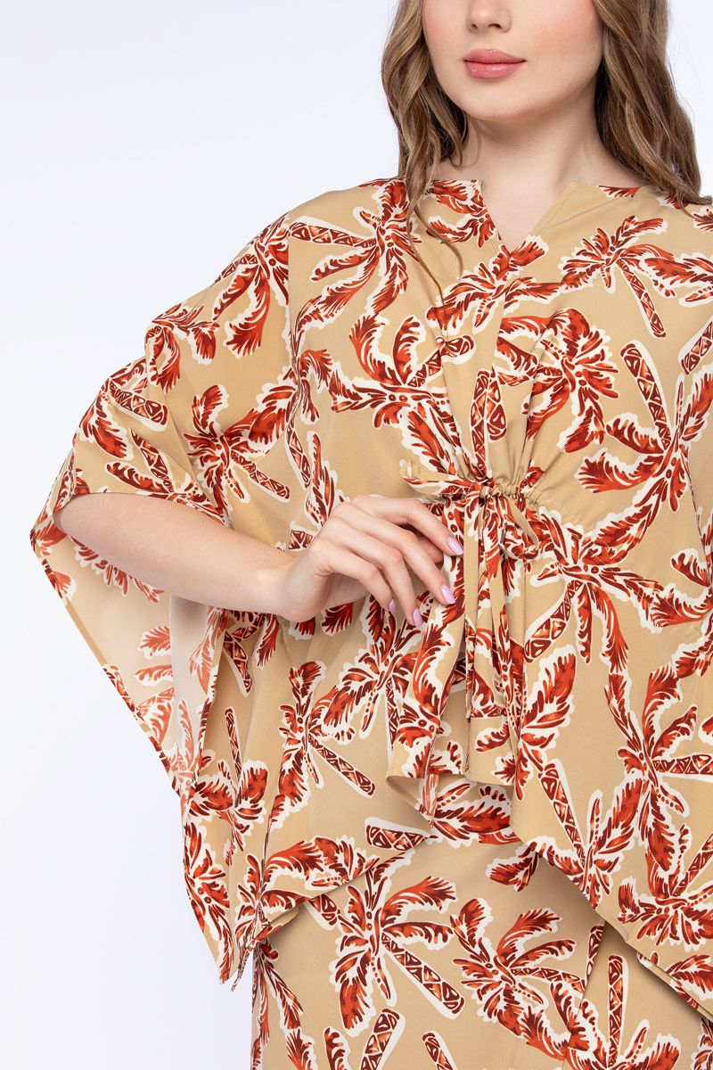 printed women flowy top