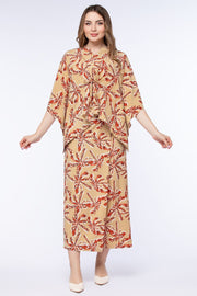 printed women wrap pants