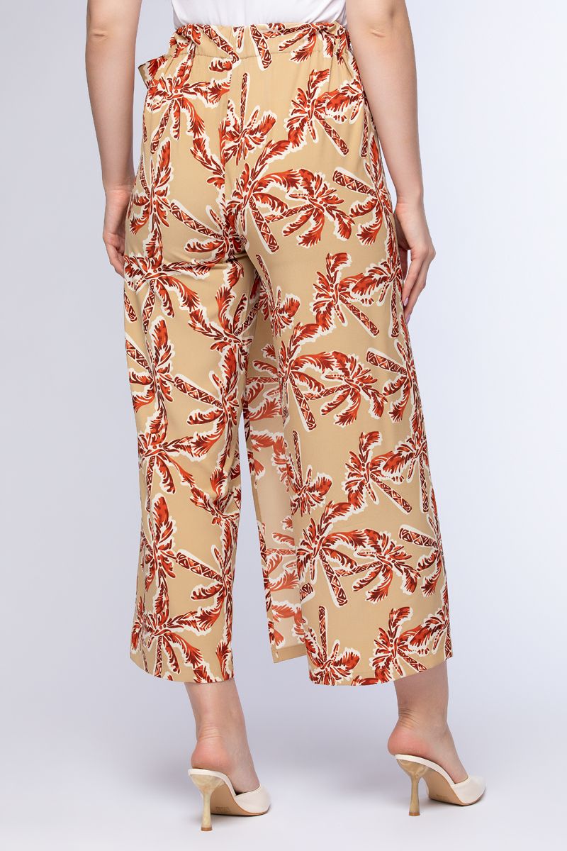printed women wrap pants