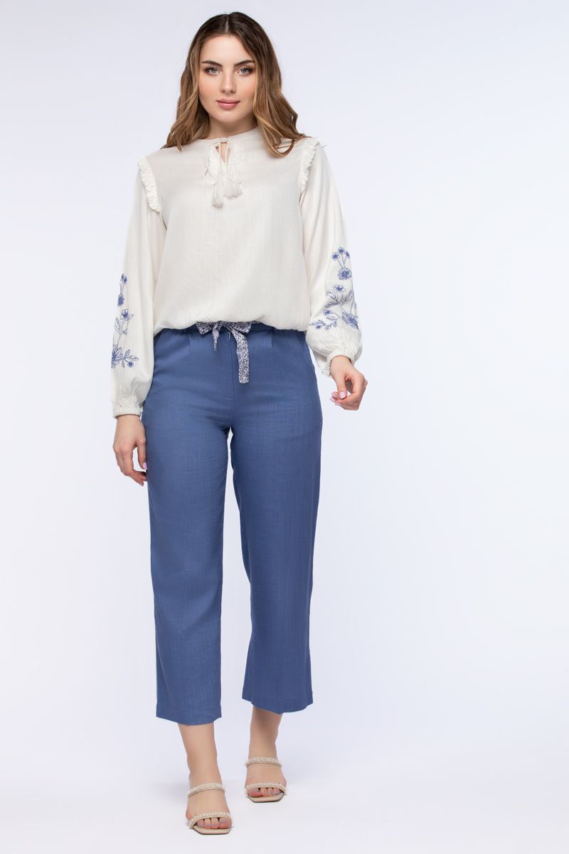 women top with embroidery