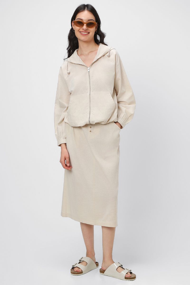 تنورة نسائية بخامة لينن