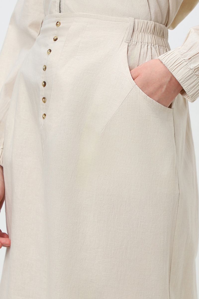 تنورة نسائية بخامة لينن