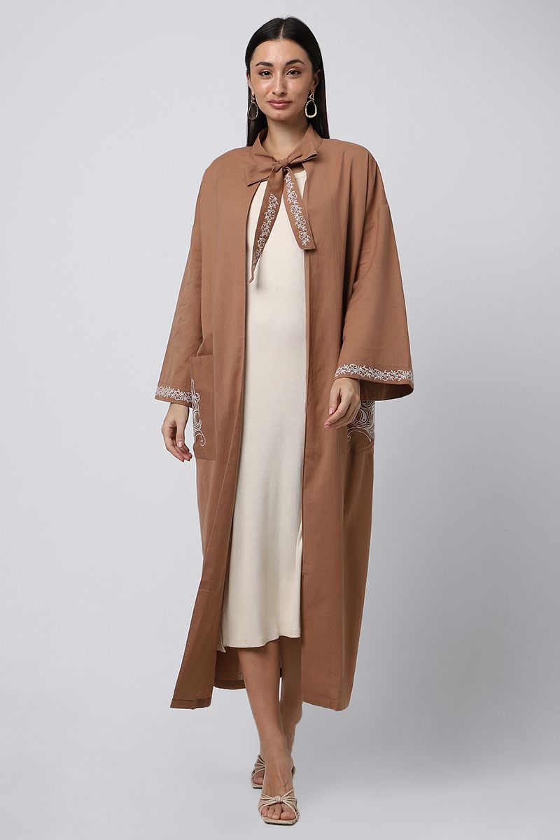 abaya with embroidery