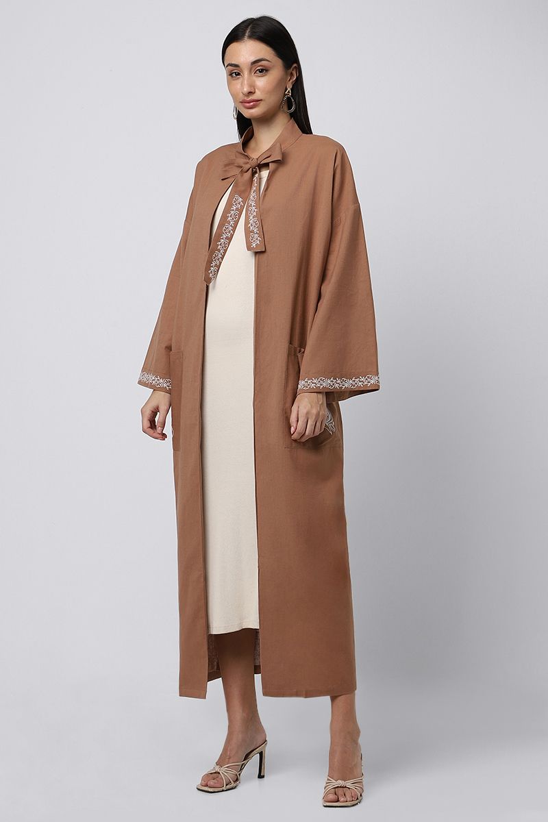 abaya with embroidery