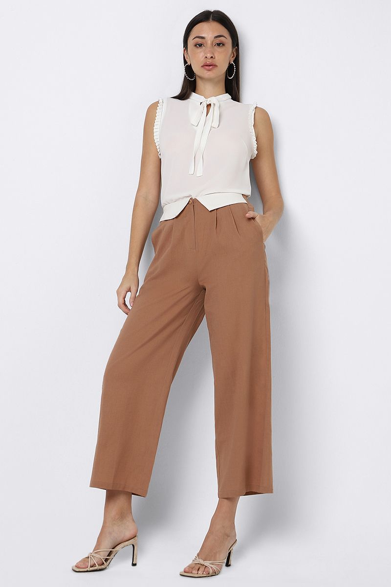 cropped flowy pants