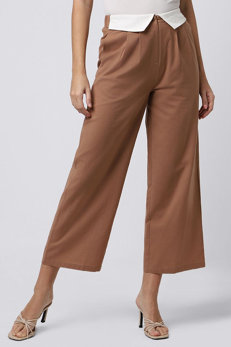 cropped flowy pants