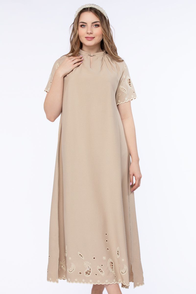women dress with perforated slots