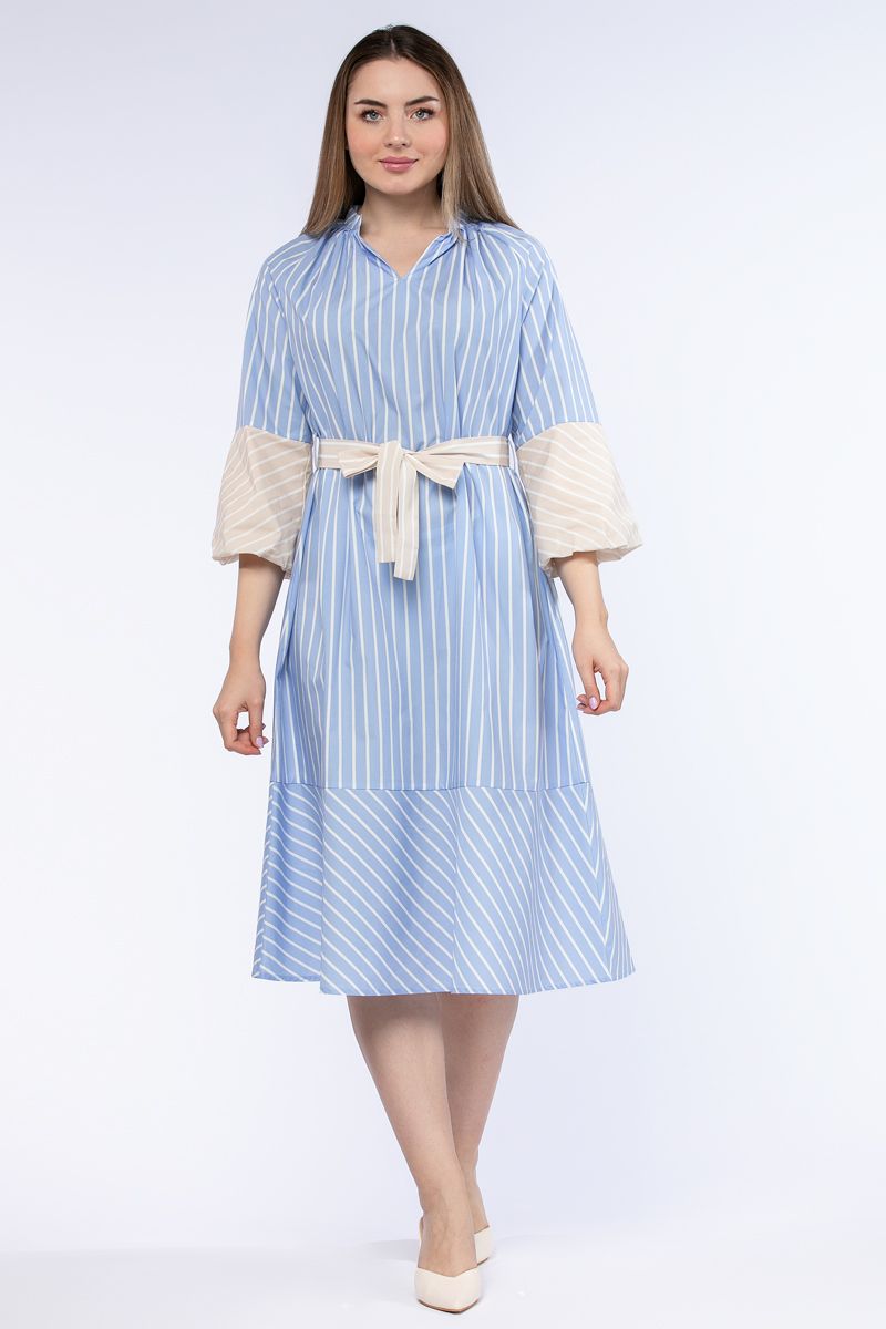 فستان نسائي مخطط