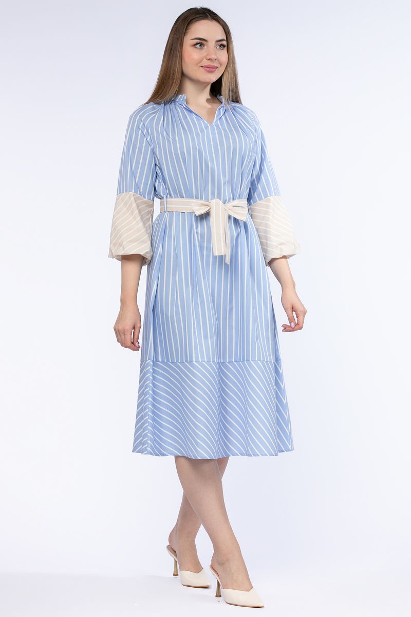 فستان نسائي مخطط