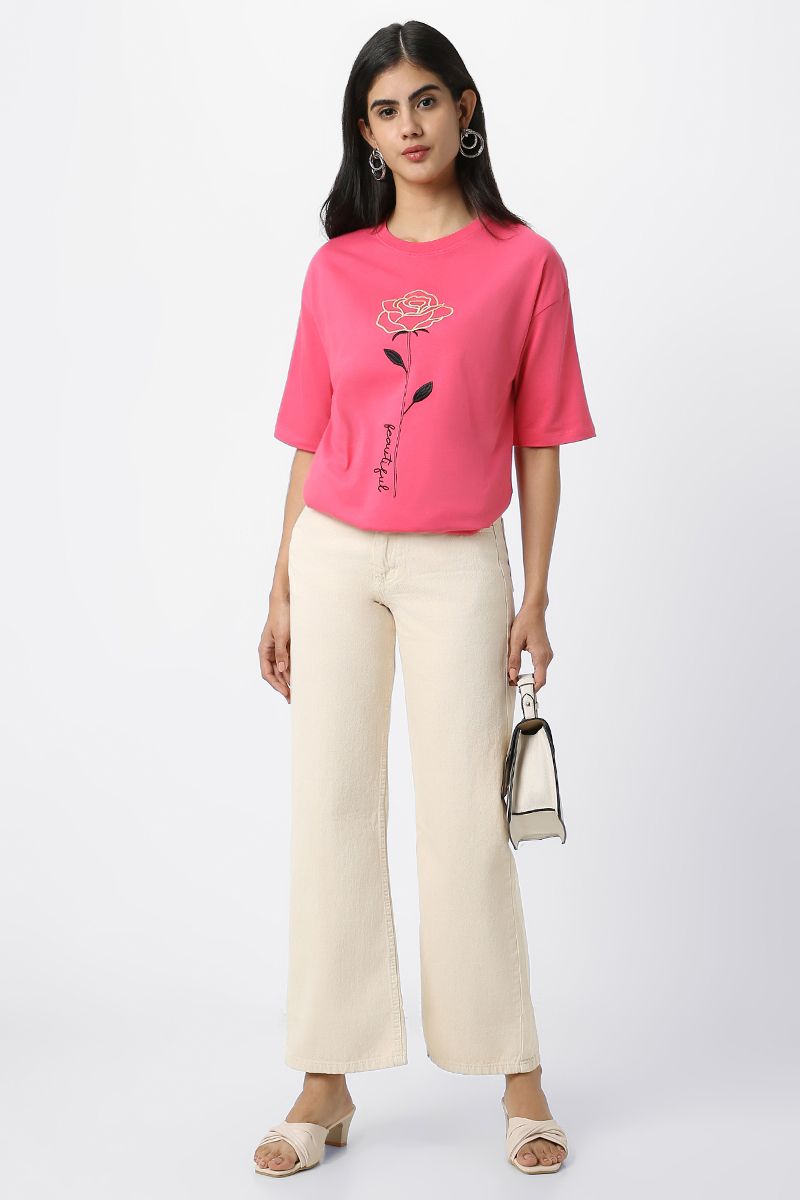 تيشيرت نسائي بتطريز