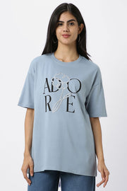 تيشيرت نسائي بطبعة