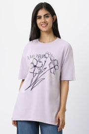 تيشيرت نسائي بطبعة