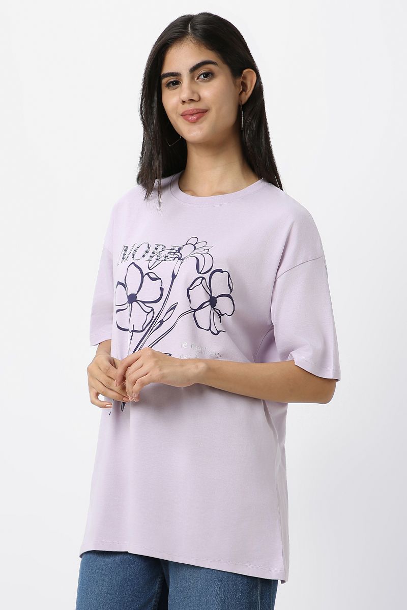 تيشيرت نسائي بطبعة