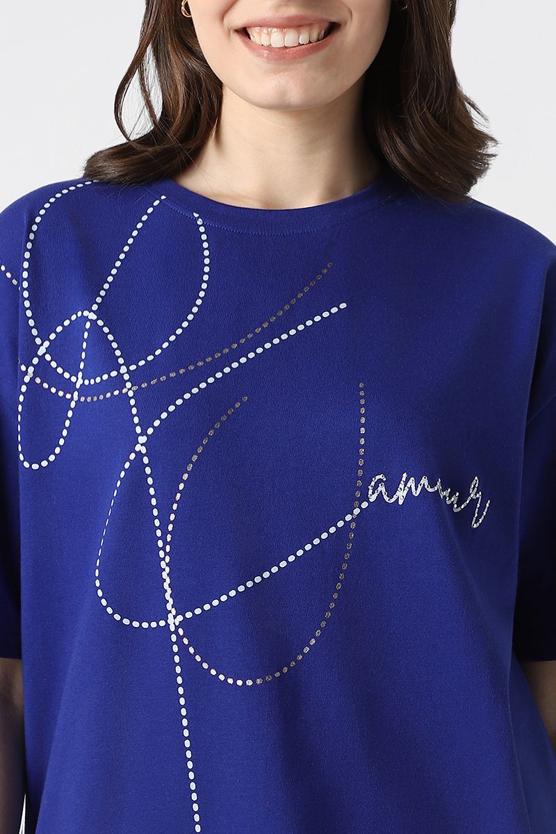 تيشيرت نسائي بطبعة