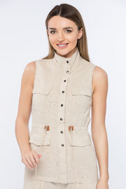 solid colored women vest