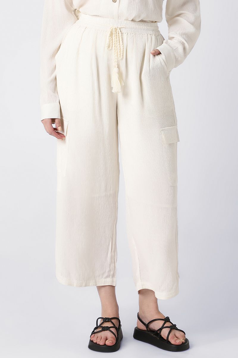 textured women pants