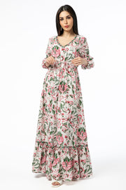 فستان نسائي بطبعات