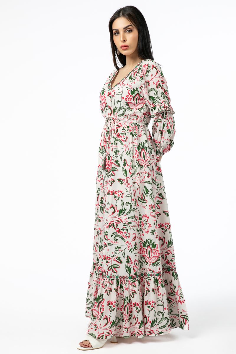 فستان نسائي بطبعات